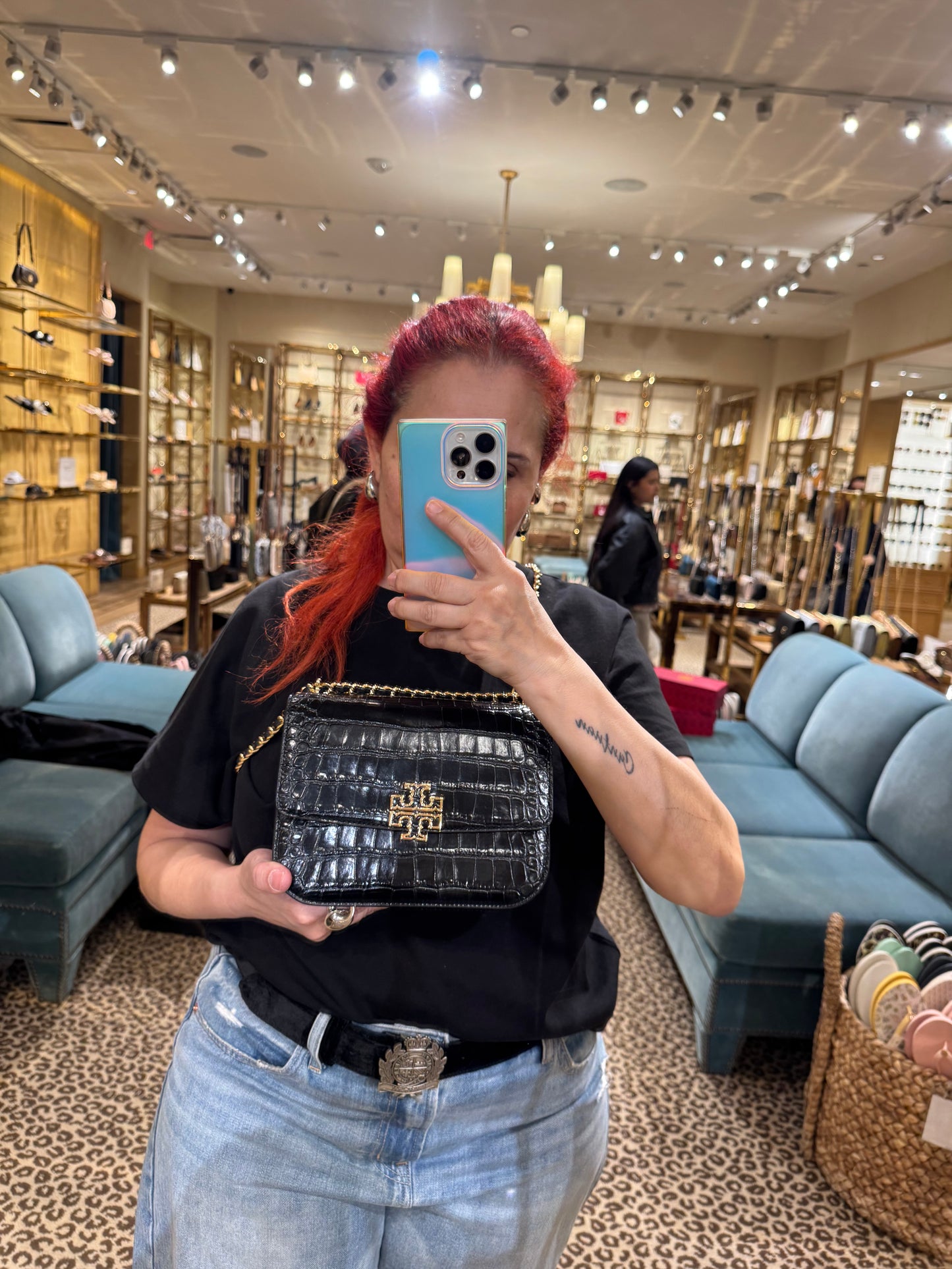 Britten Croco shoulder bag