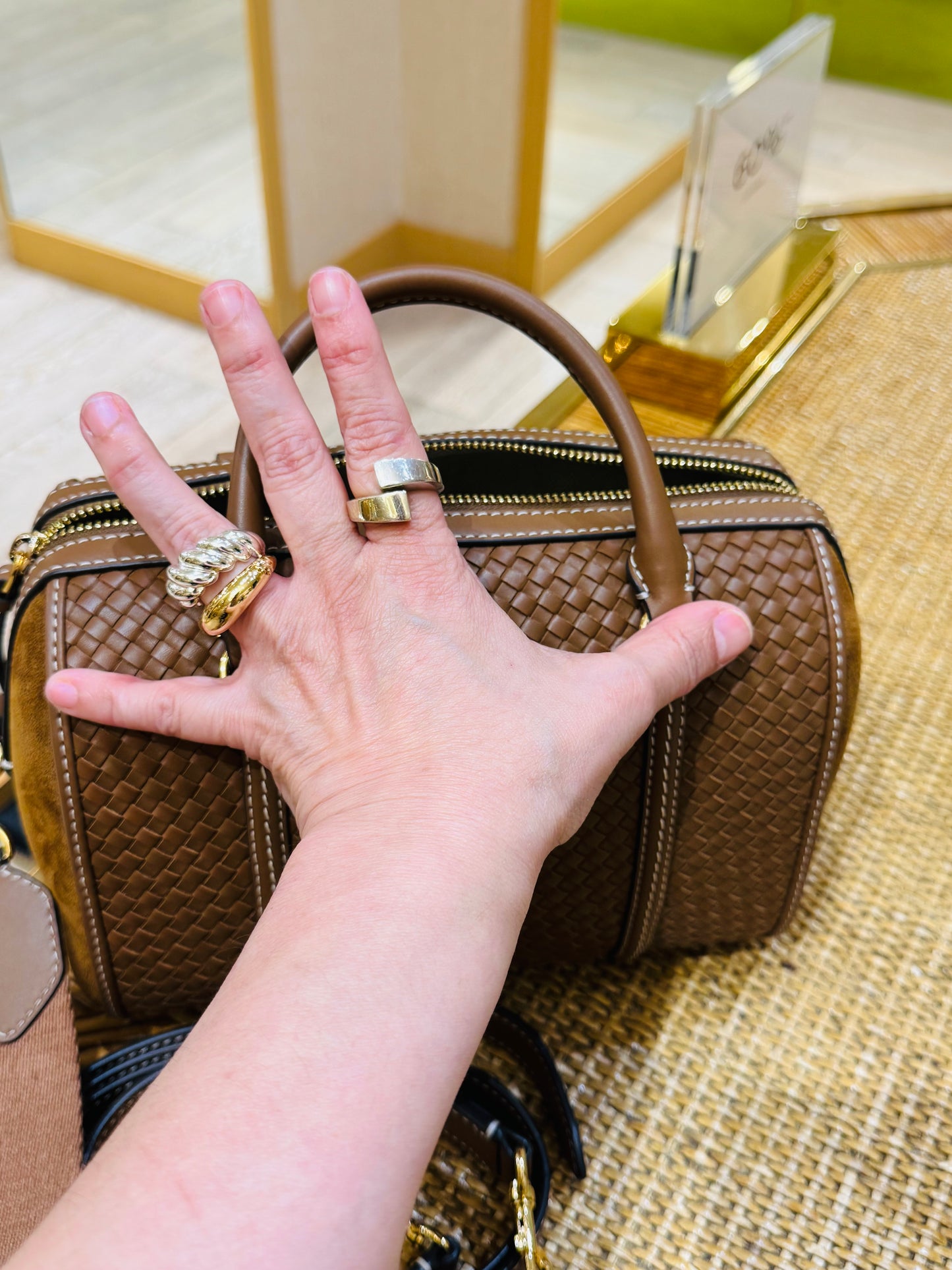 Thea Woven satchel