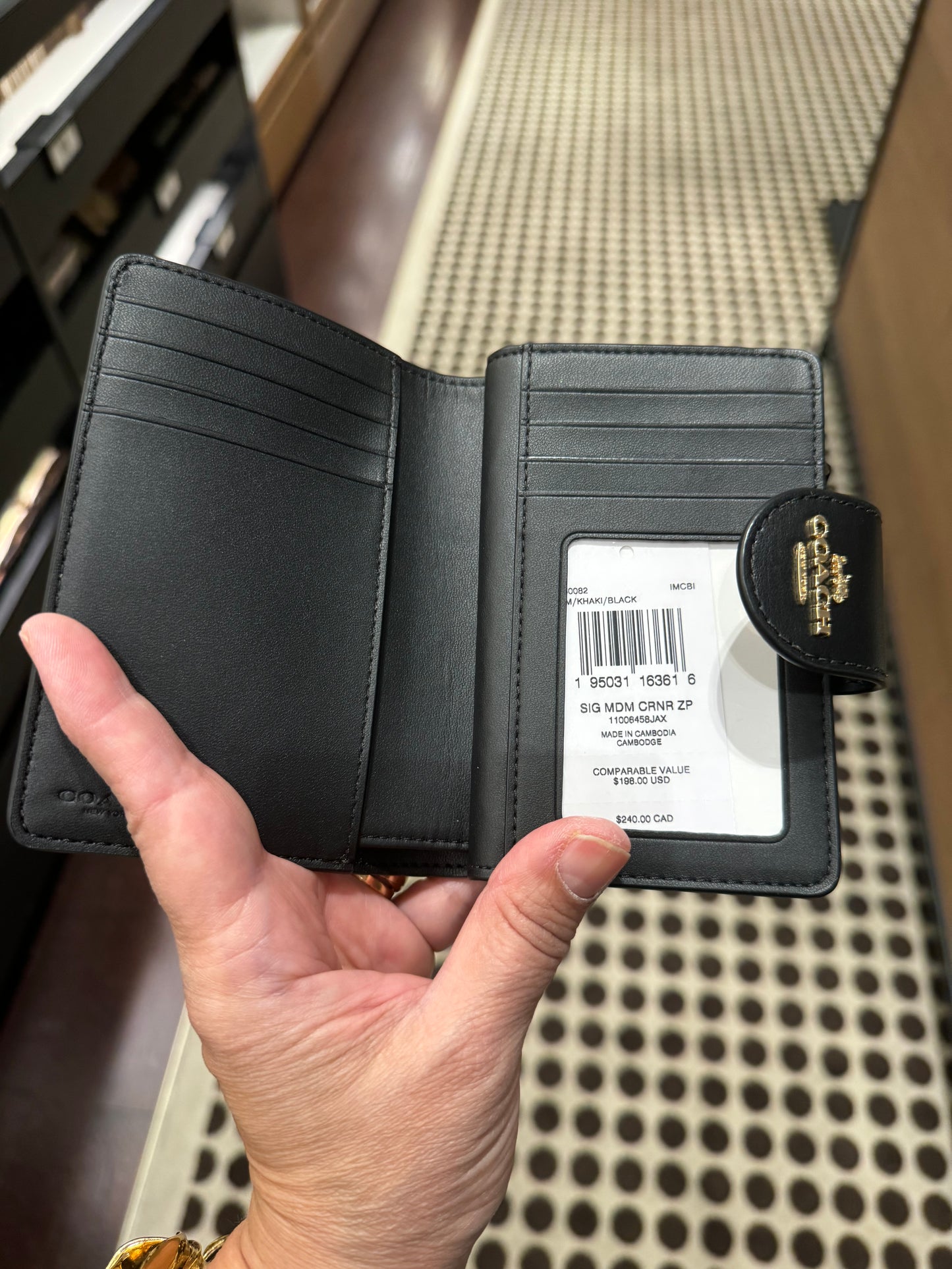 Coach mini cüzdan