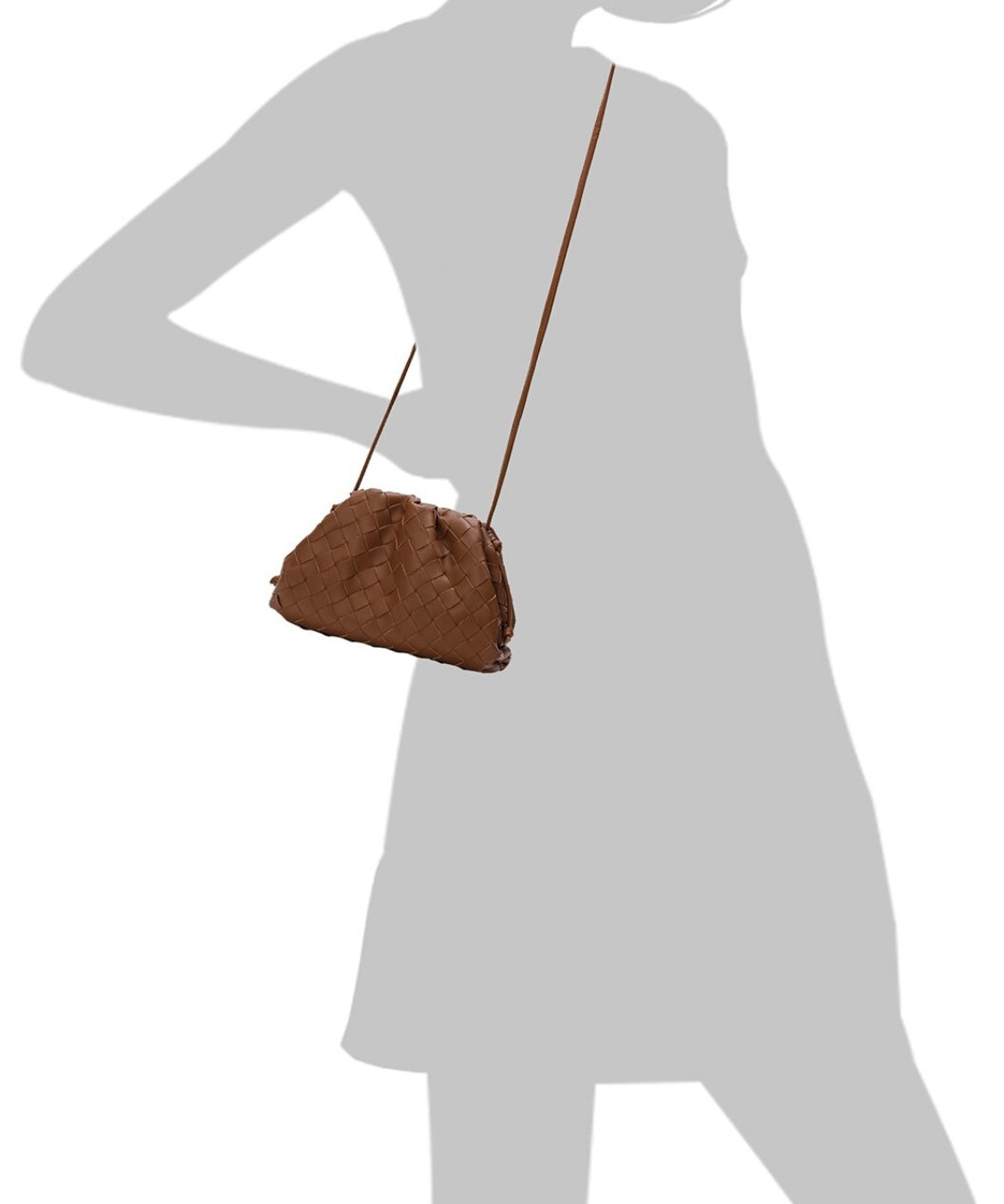 Woven Leather Clutch &Crossbody