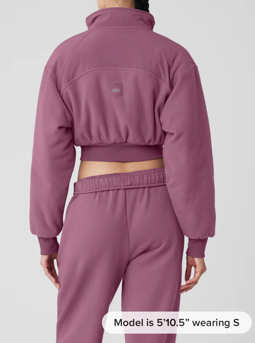 Polar Fleece Cropped Wintry Mix Jacket
