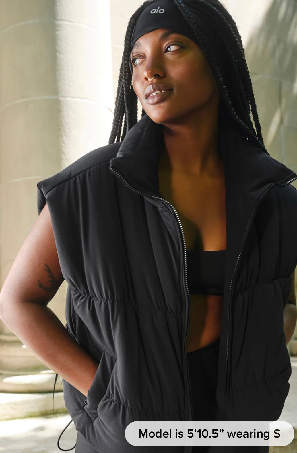 Incline Puffer Vest/black
