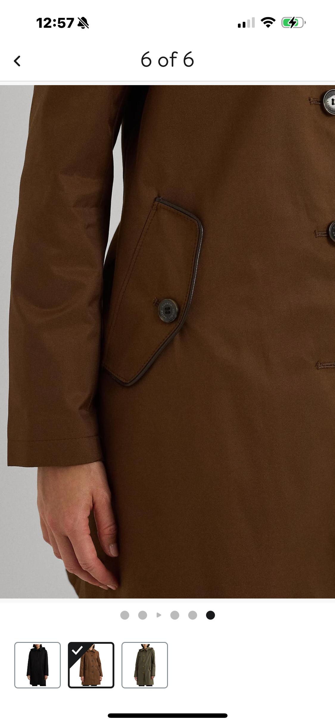 Ralph Lauren trench coat Terracotta
