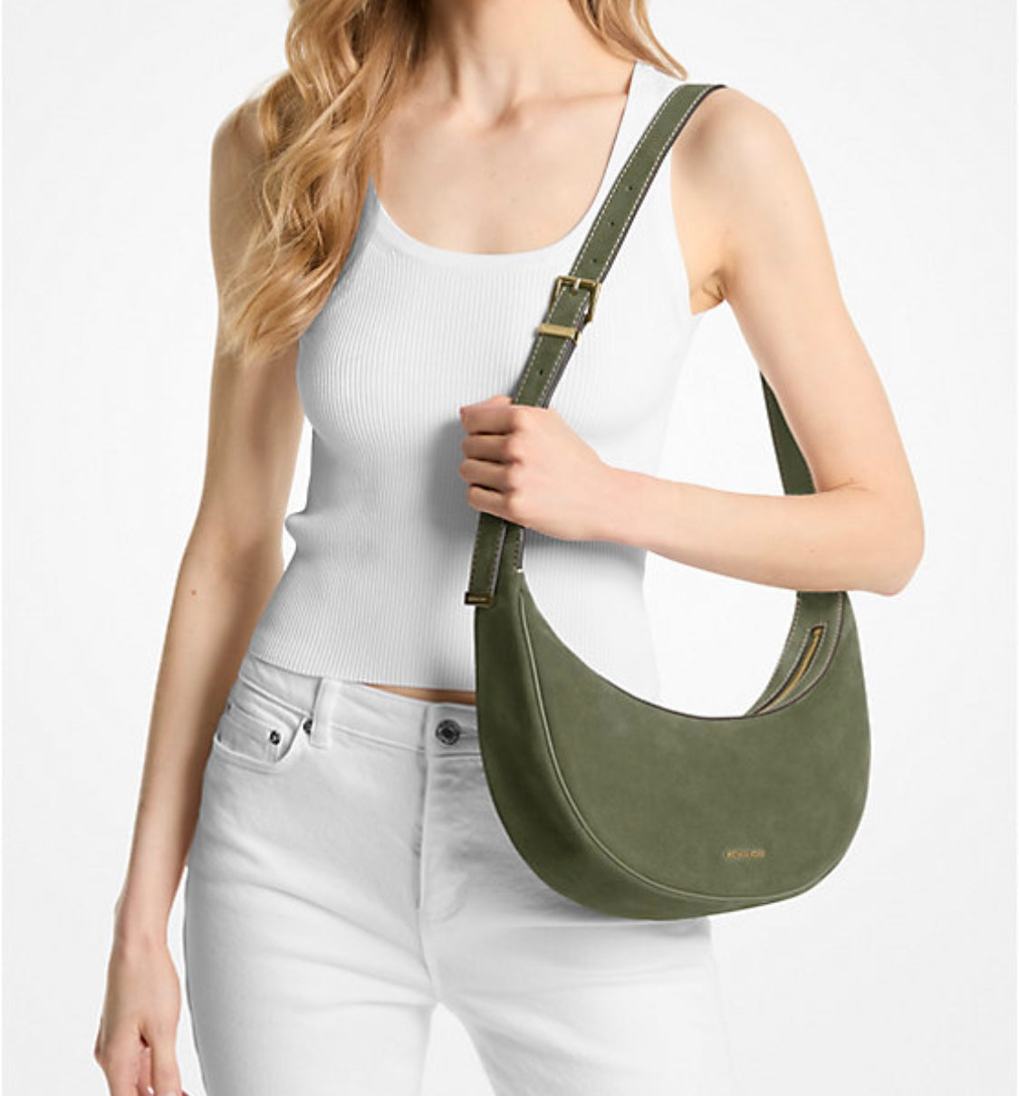 Avra Medium Suede Crossbody