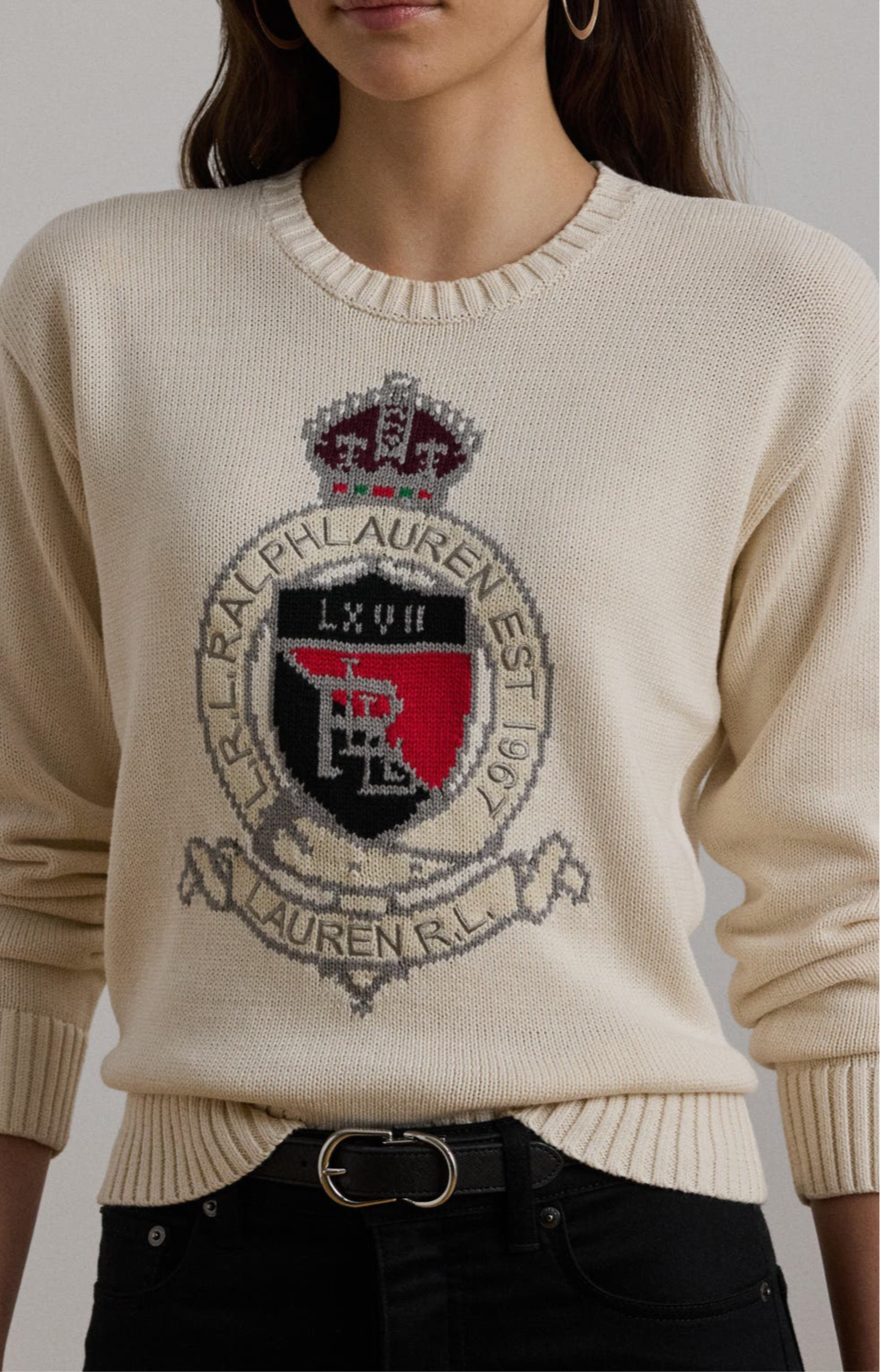 Ralph Lauren Logo koton kazak