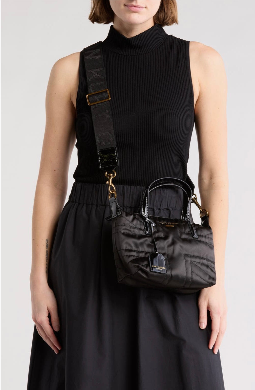 Kurt Geiger Union Jack small shopper tote bag