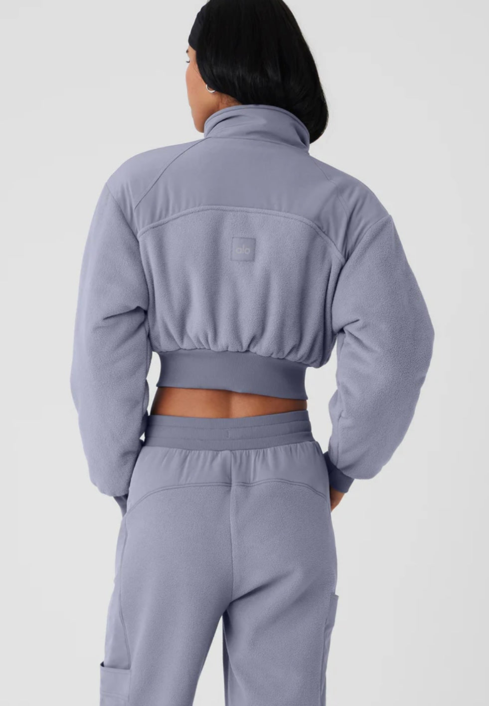Polar Fleece Cropped Wintry Mix Jacket