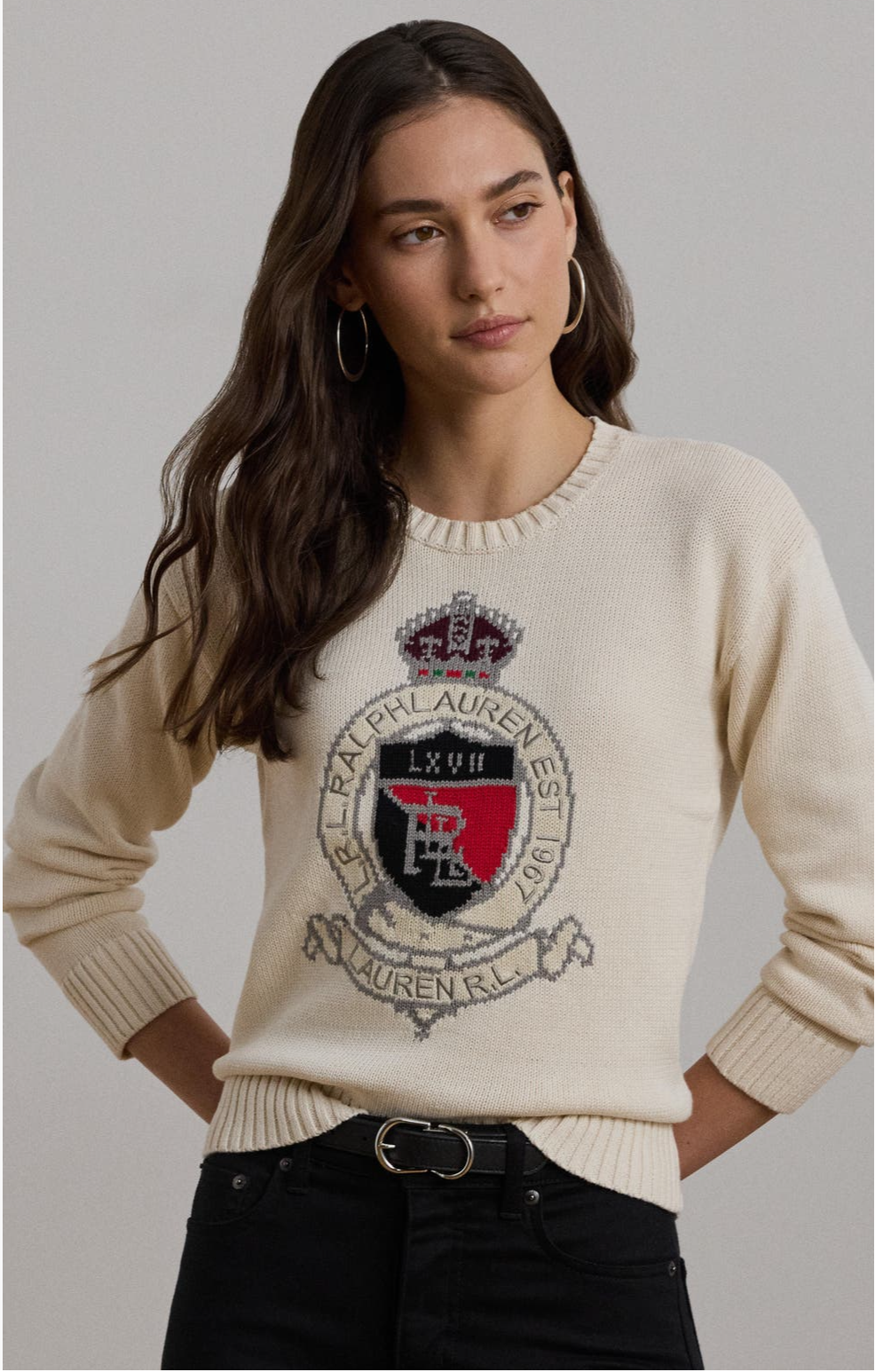 Ralph Lauren Logo koton kazak