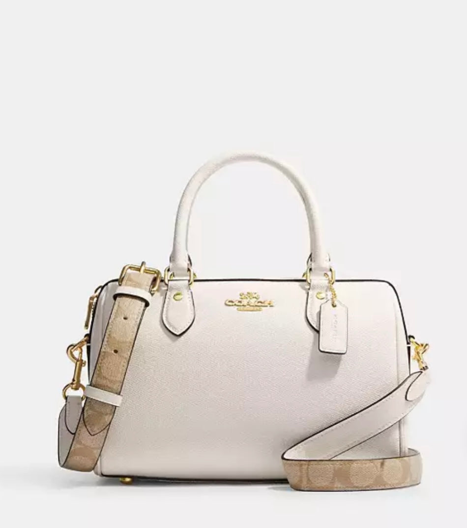 Rowan Satchel Bag With Signature Canvas Strap