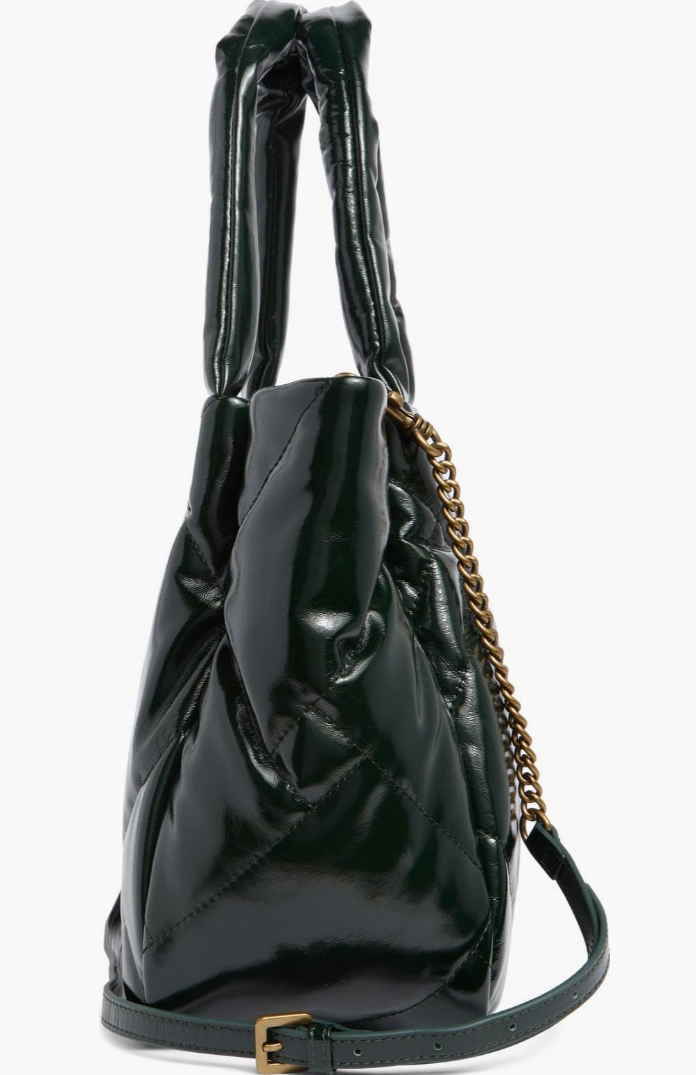 Kurt Geiger mini kensington puff top handle shopper bag/yeşil