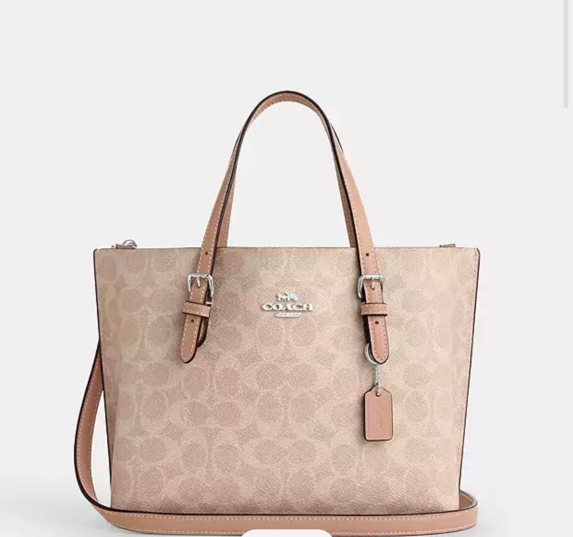 Mollie Tote Bag 25 In Signature Canvas Renkler➡️