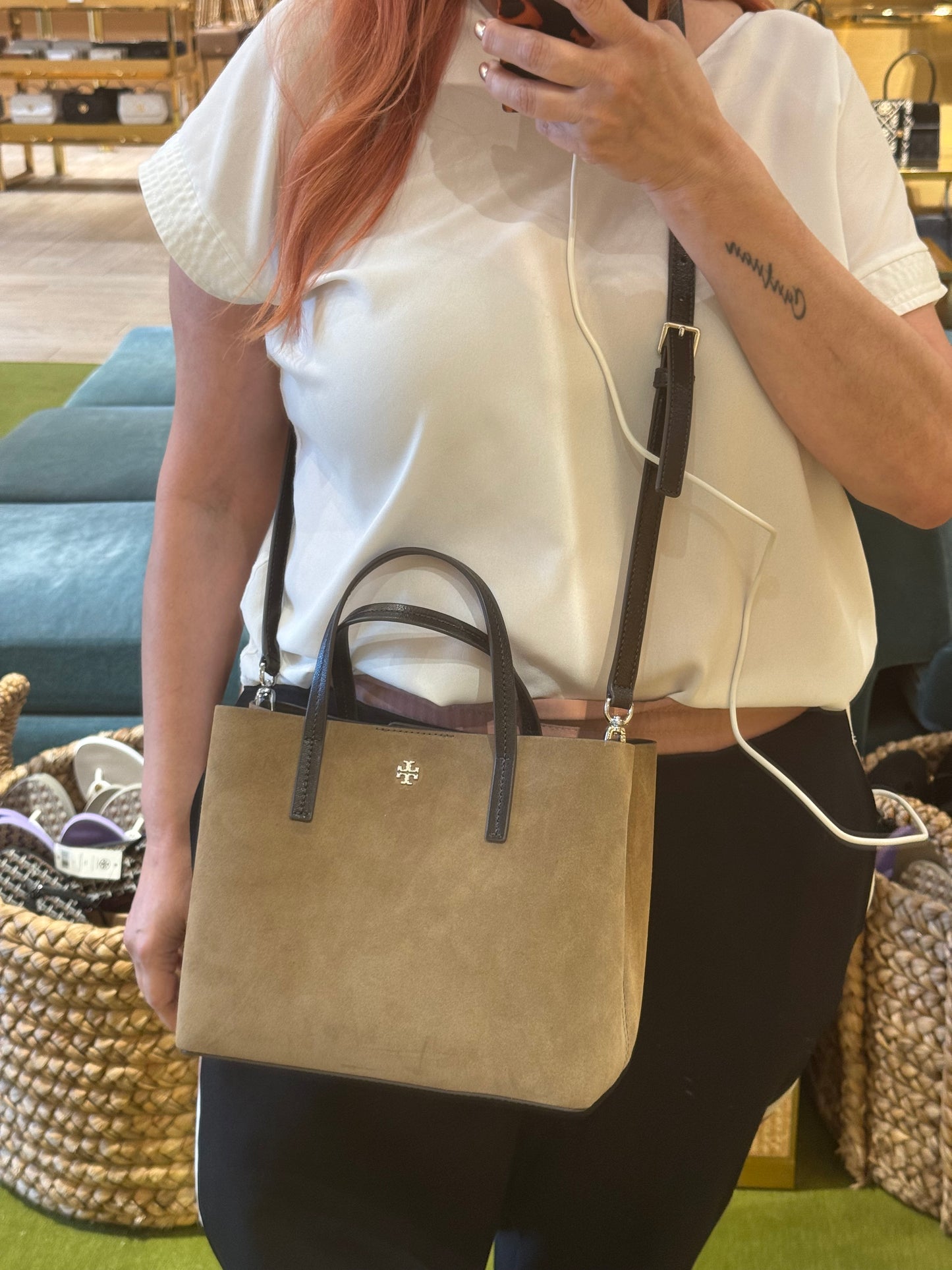 Blake crossbody süet