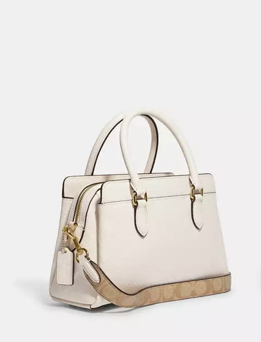 Mini Darcie Carryall Bag With Signature Canvas Detail