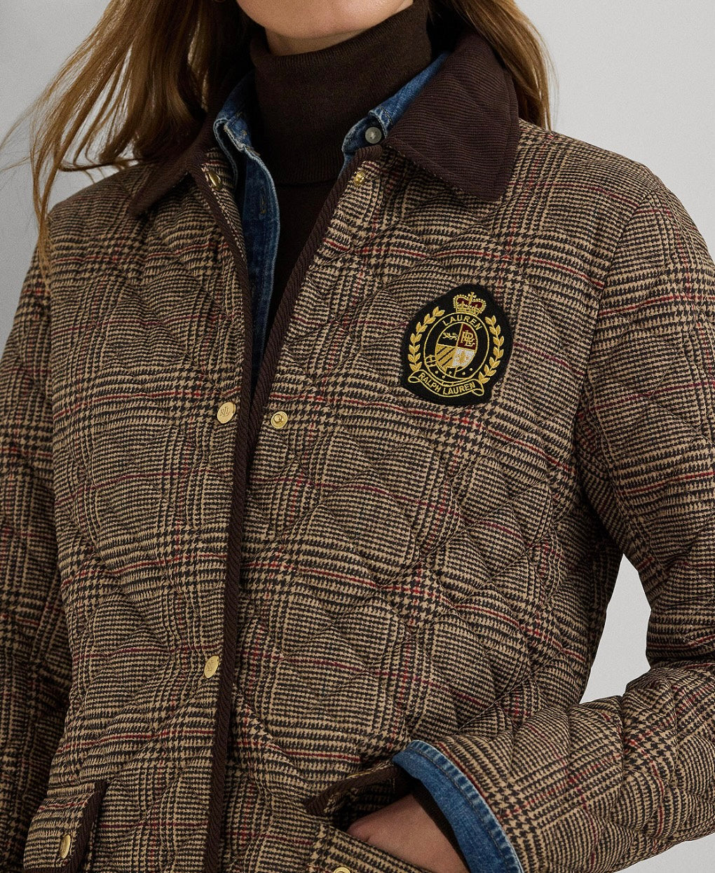 Women's Collared Quilted Coat