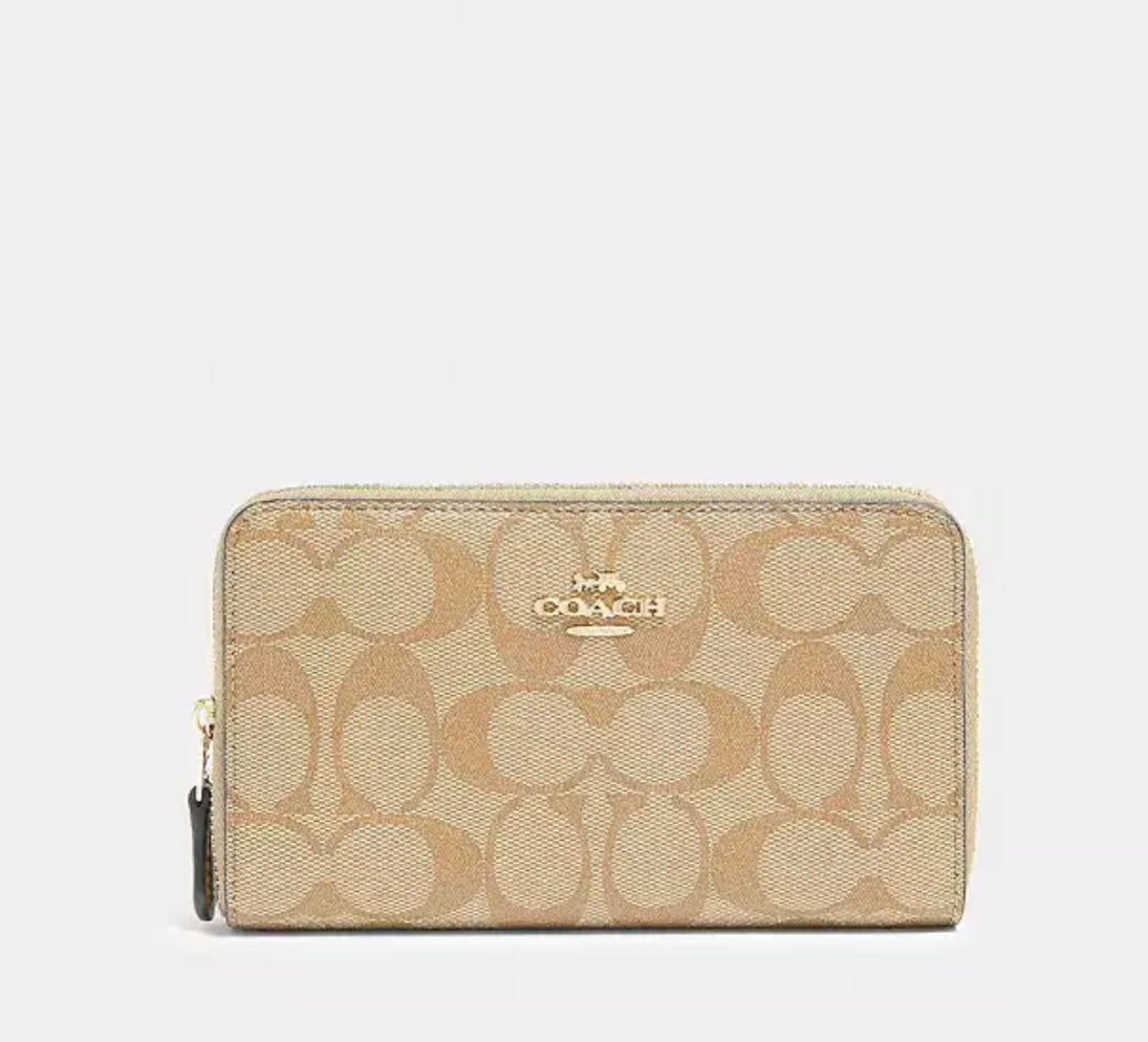 Medium Id Zip Wallet In Signature Canvas