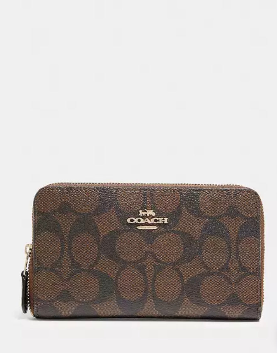 Medium Id Zip Wallet In Signature Canvas