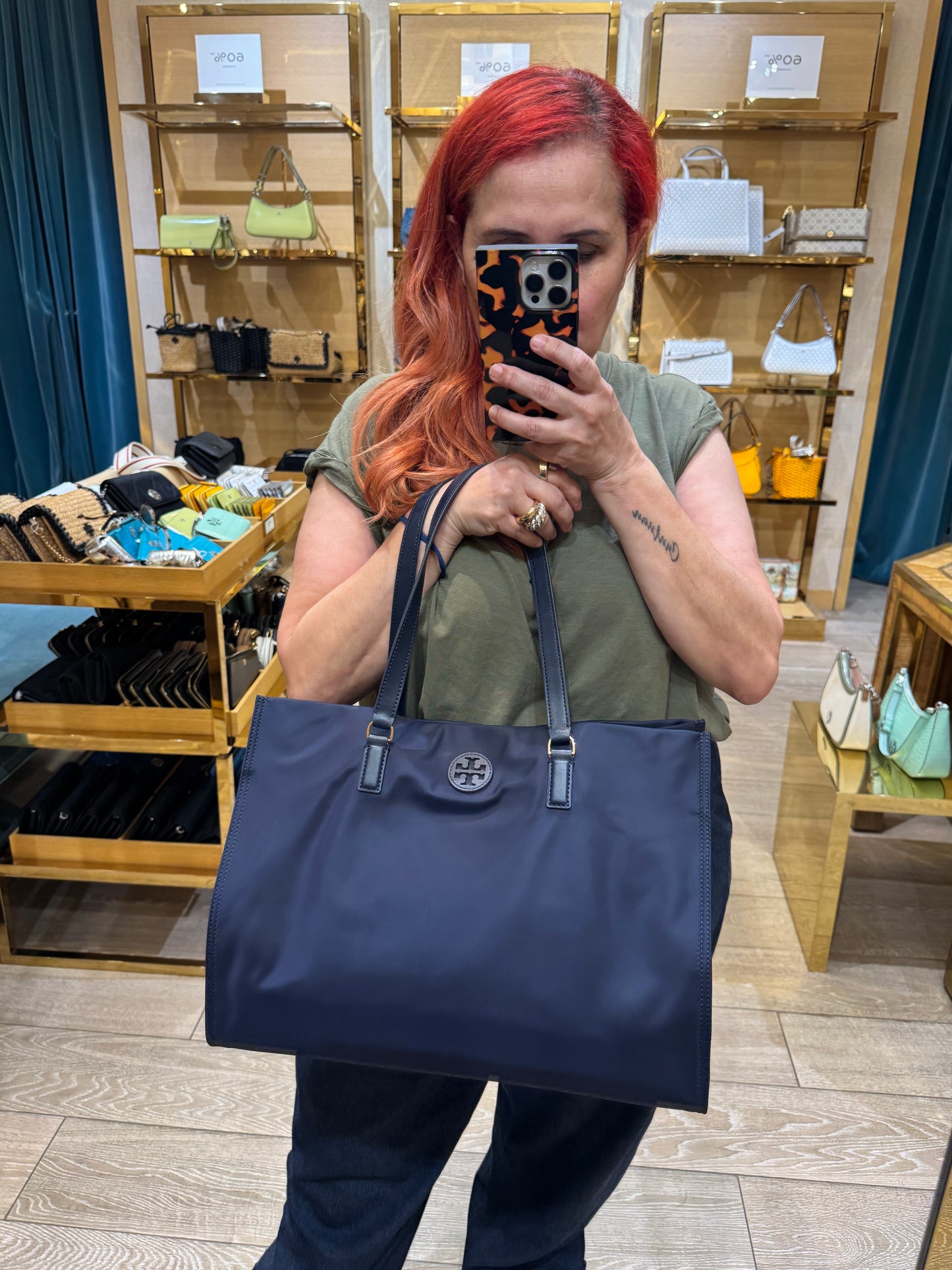 ELLA Paraşüt kumaşı büyük boy tote bag