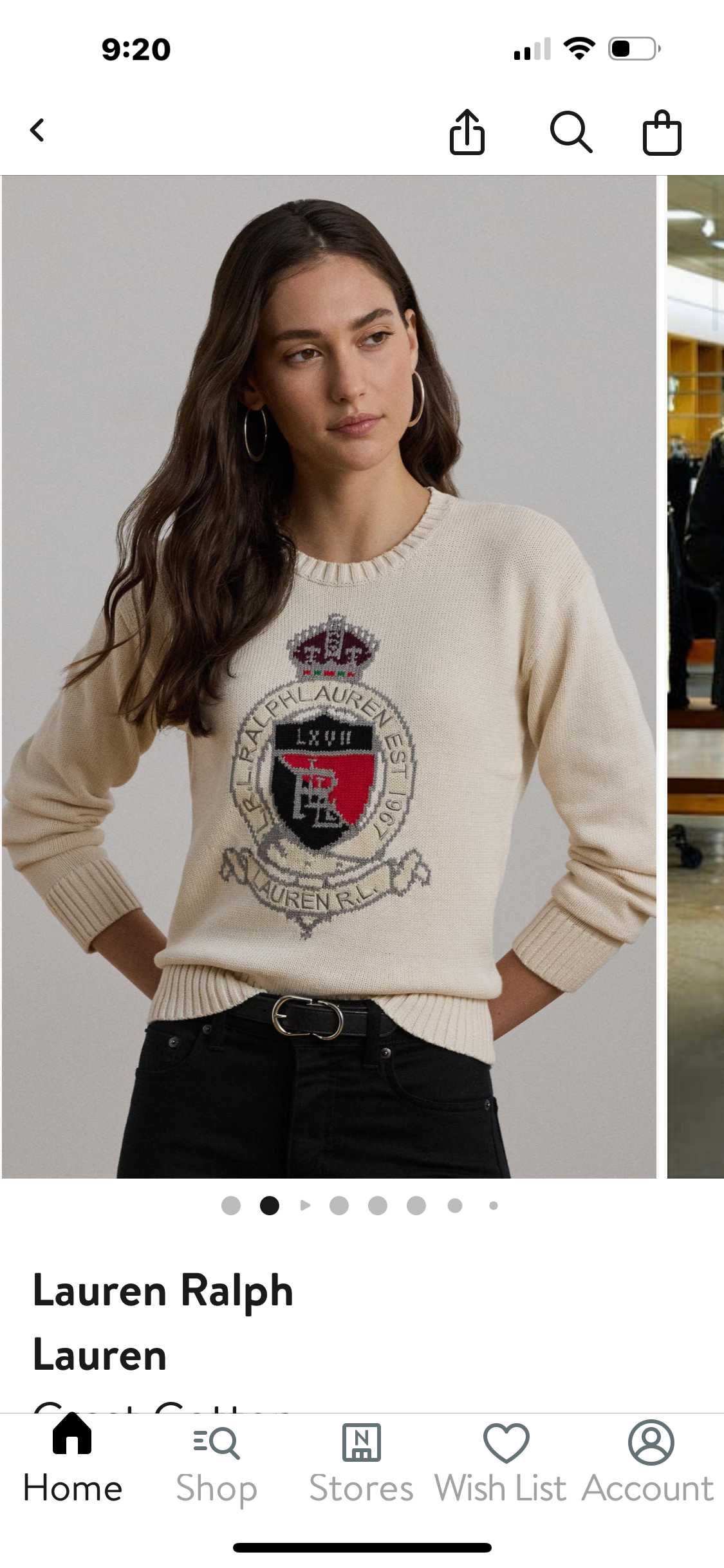Ralph Lauren Logo koton kazak