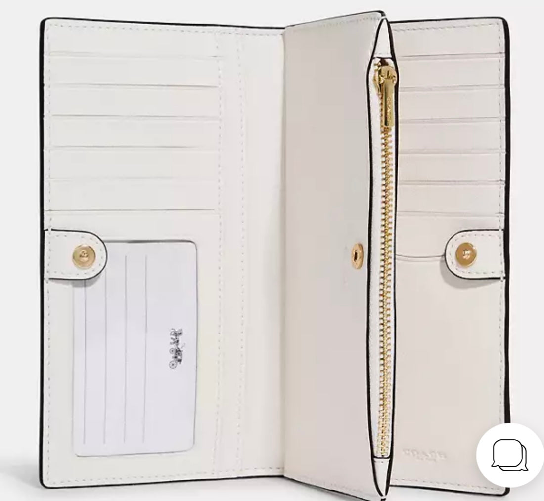 Slim Zip Wallet In Signature Canvas