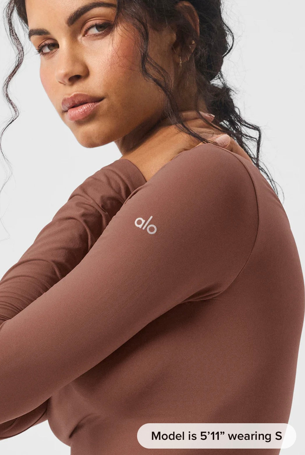 Asymmetric Sheer Glow Long Sleeve