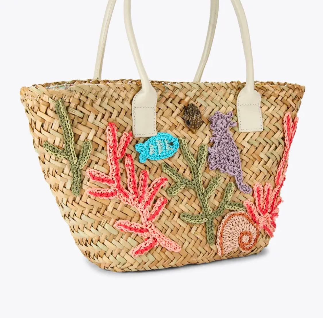 KENSINGTON STRAW BASKET BAG