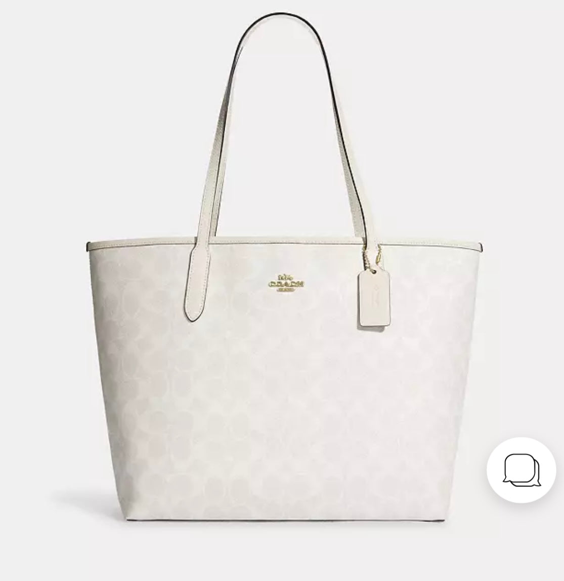 City Tote Bag In Micro Signature Canvas