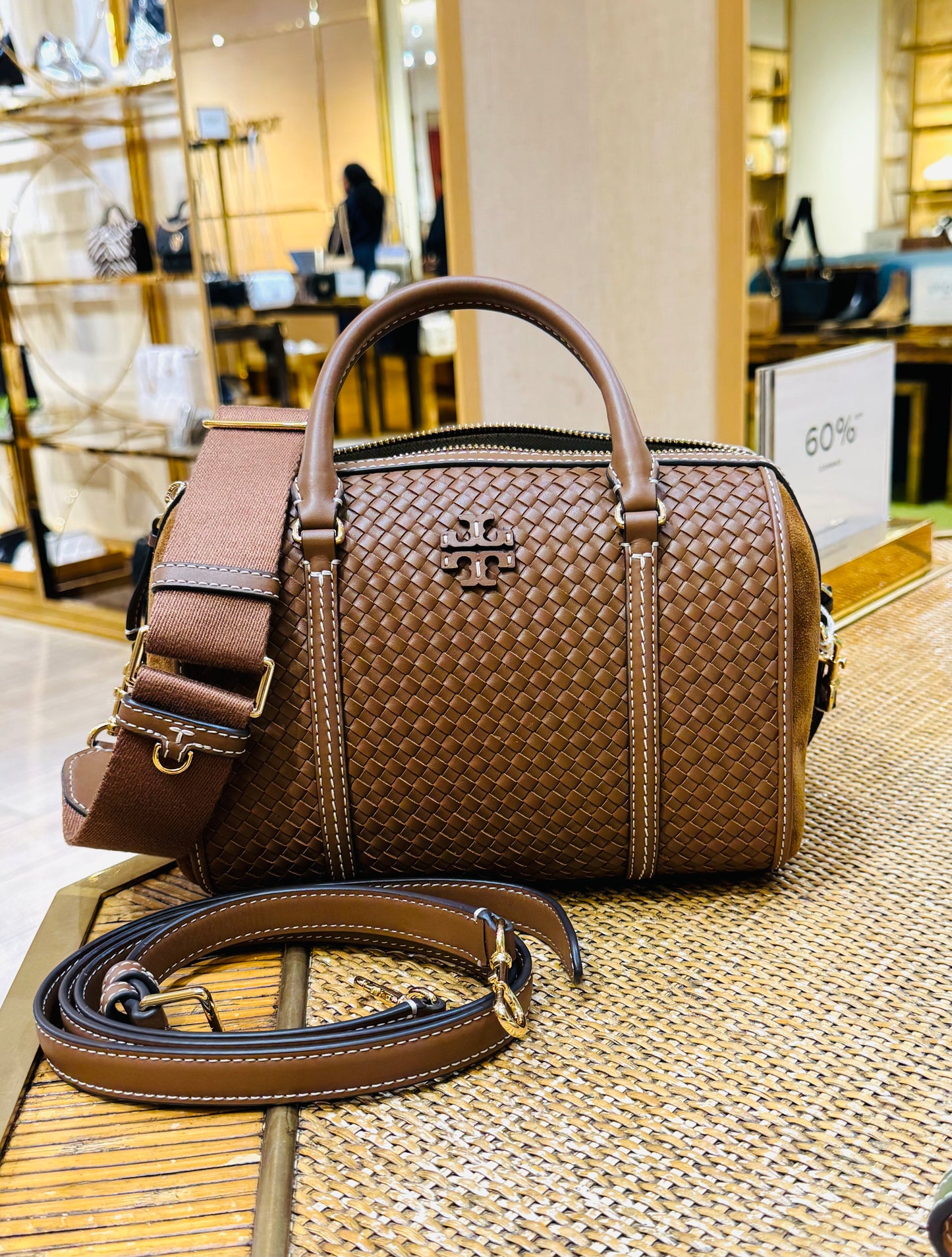 Thea Woven satchel