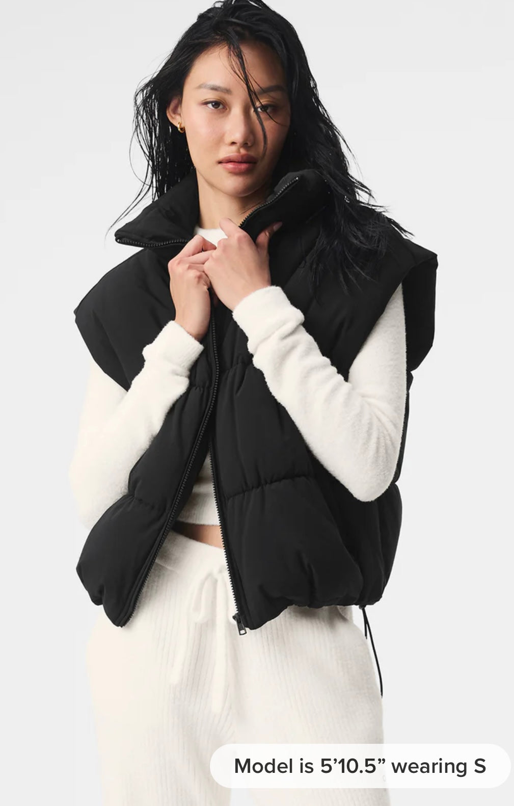 Incline Puffer Vest/black