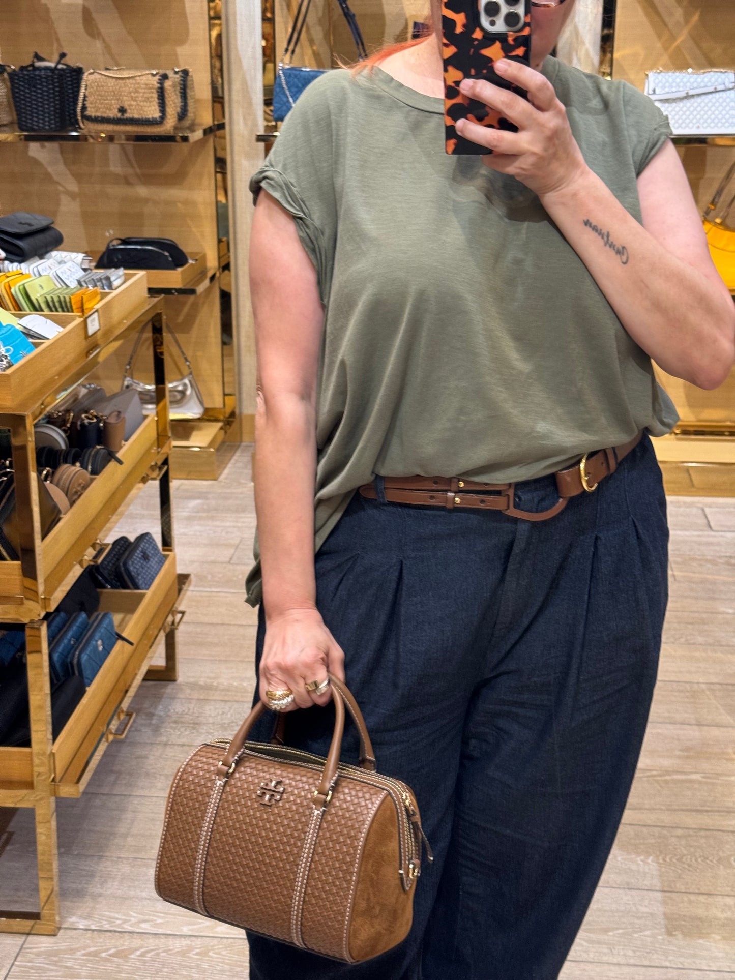 Thea Woven satchel