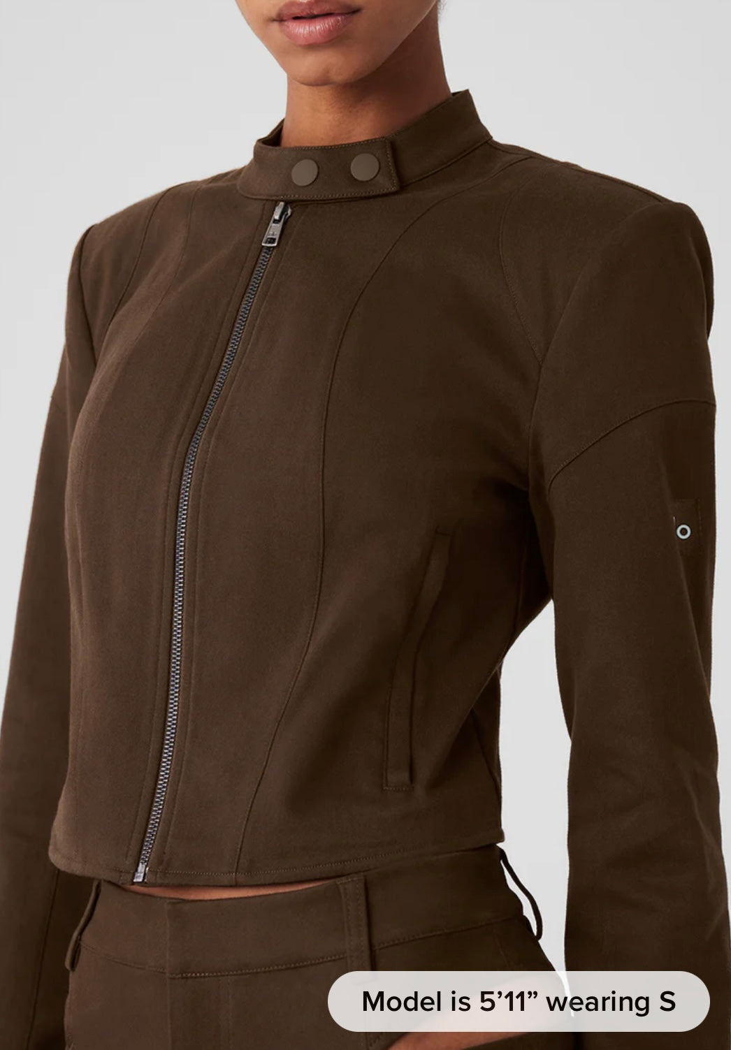 Cropped Full Throttle Moto Jacket