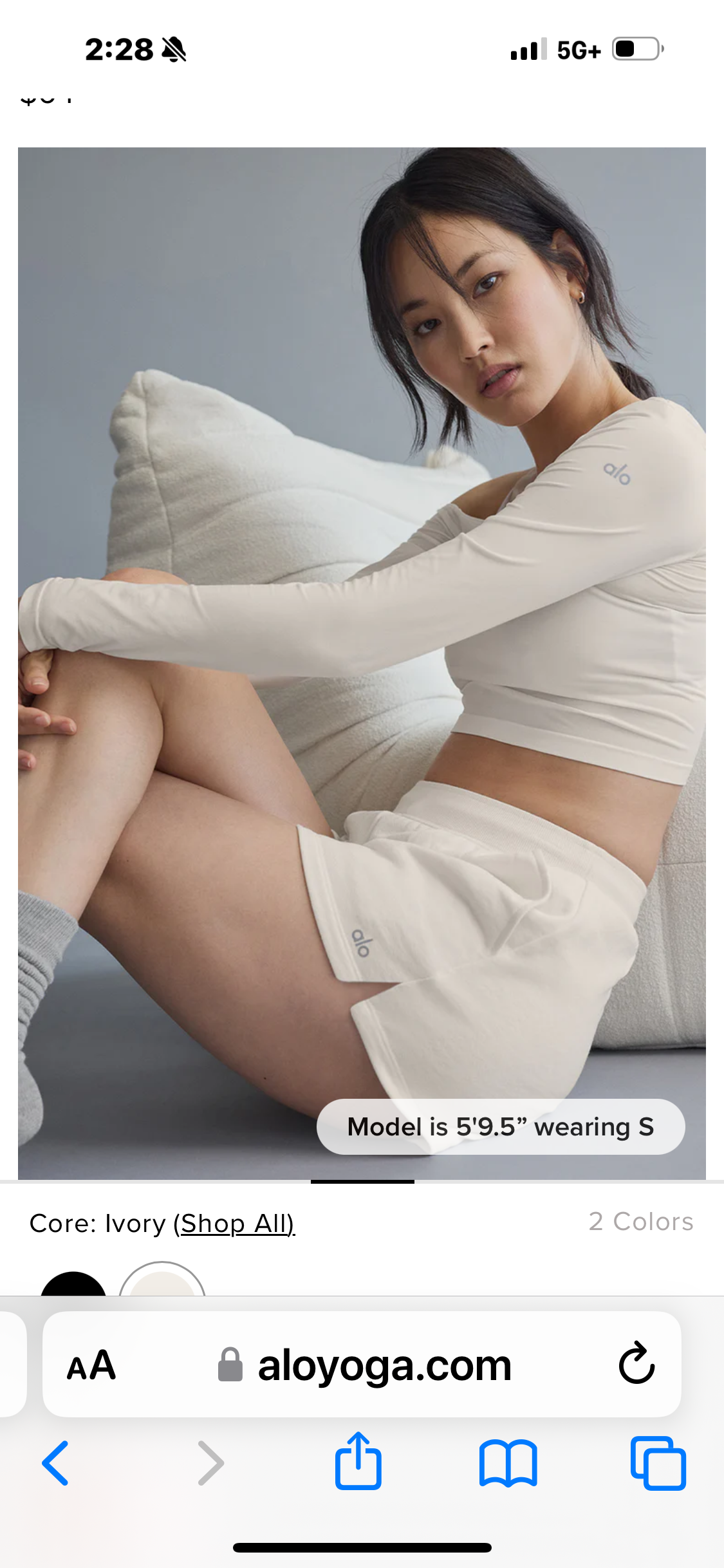Asymmetric Sheer Glow Long Sleeve