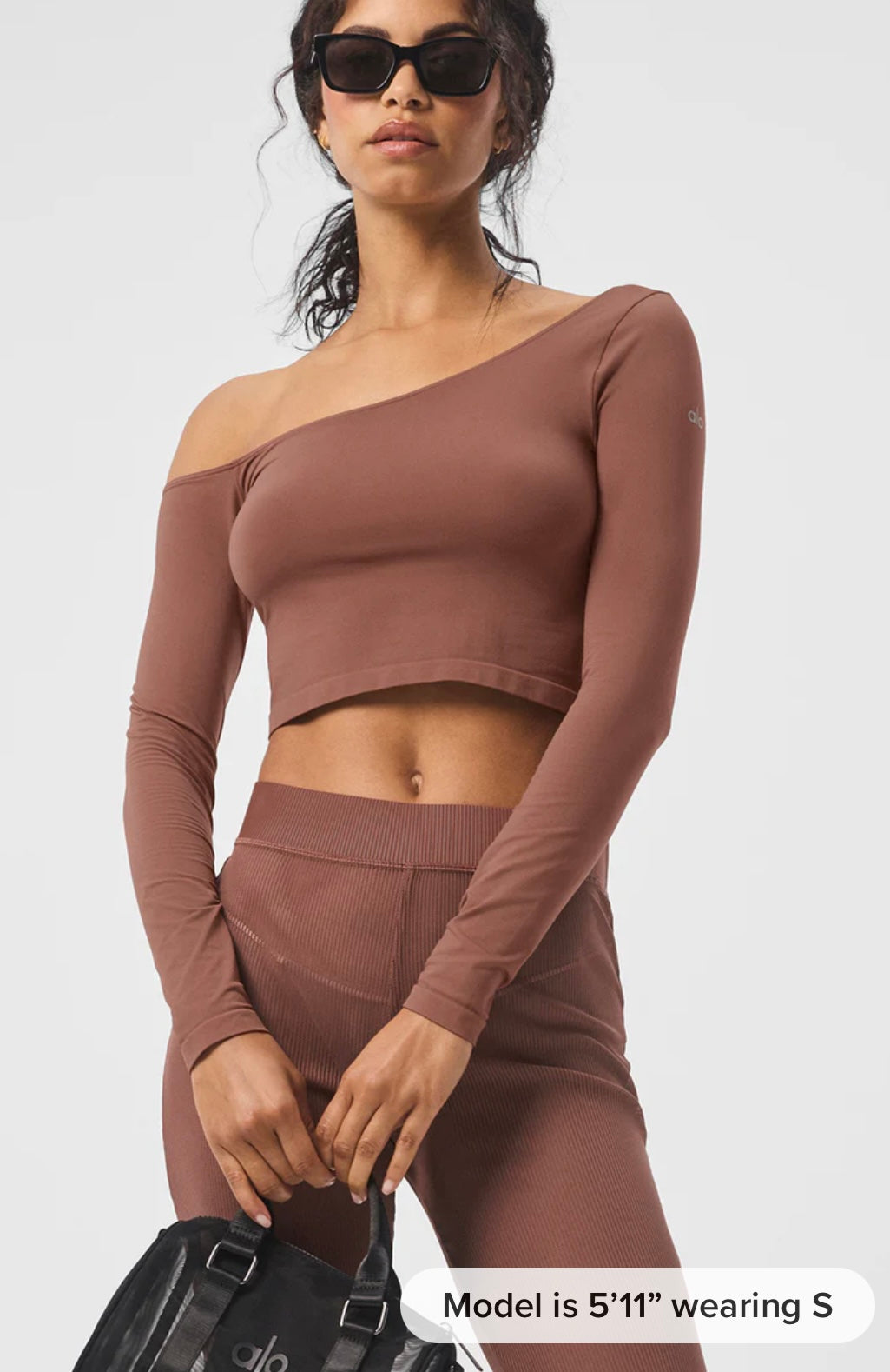 Asymmetric Sheer Glow Long Sleeve