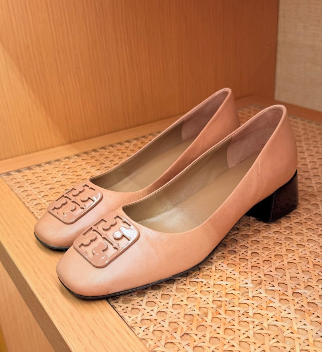 Tory burch Georgia kut burun az topuklu babet