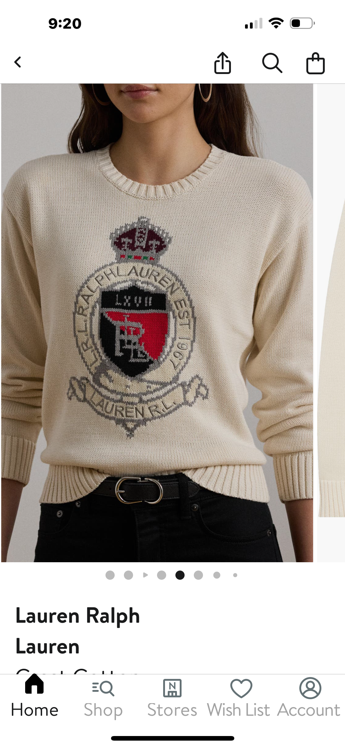Ralph Lauren Logo koton kazak