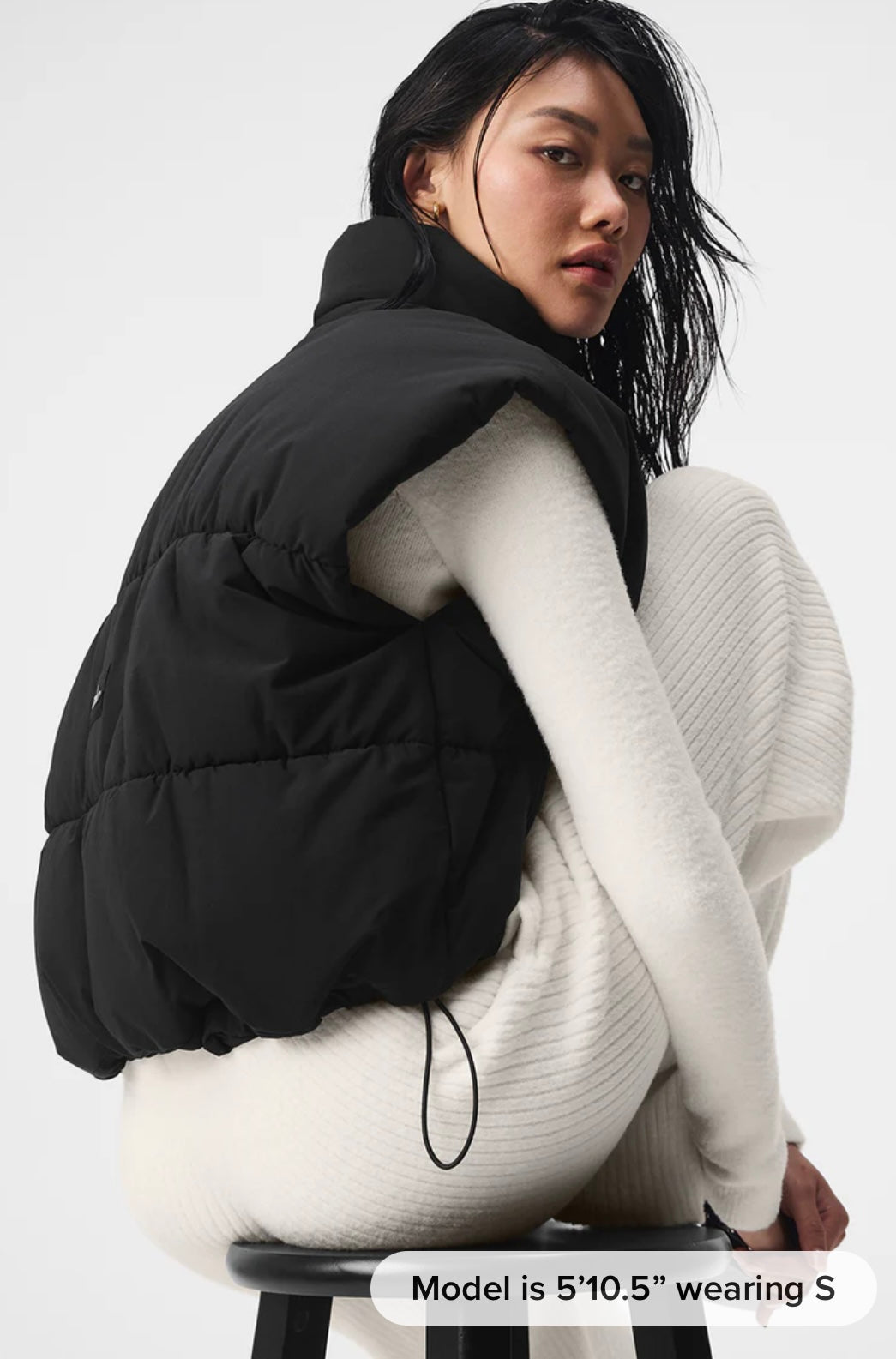 Incline Puffer Vest/black