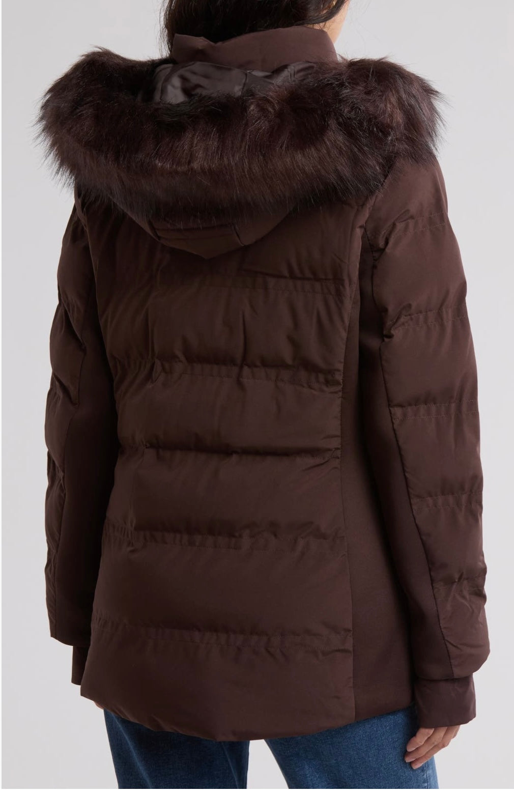 Michael kors faux fur hooded puffer Jacket