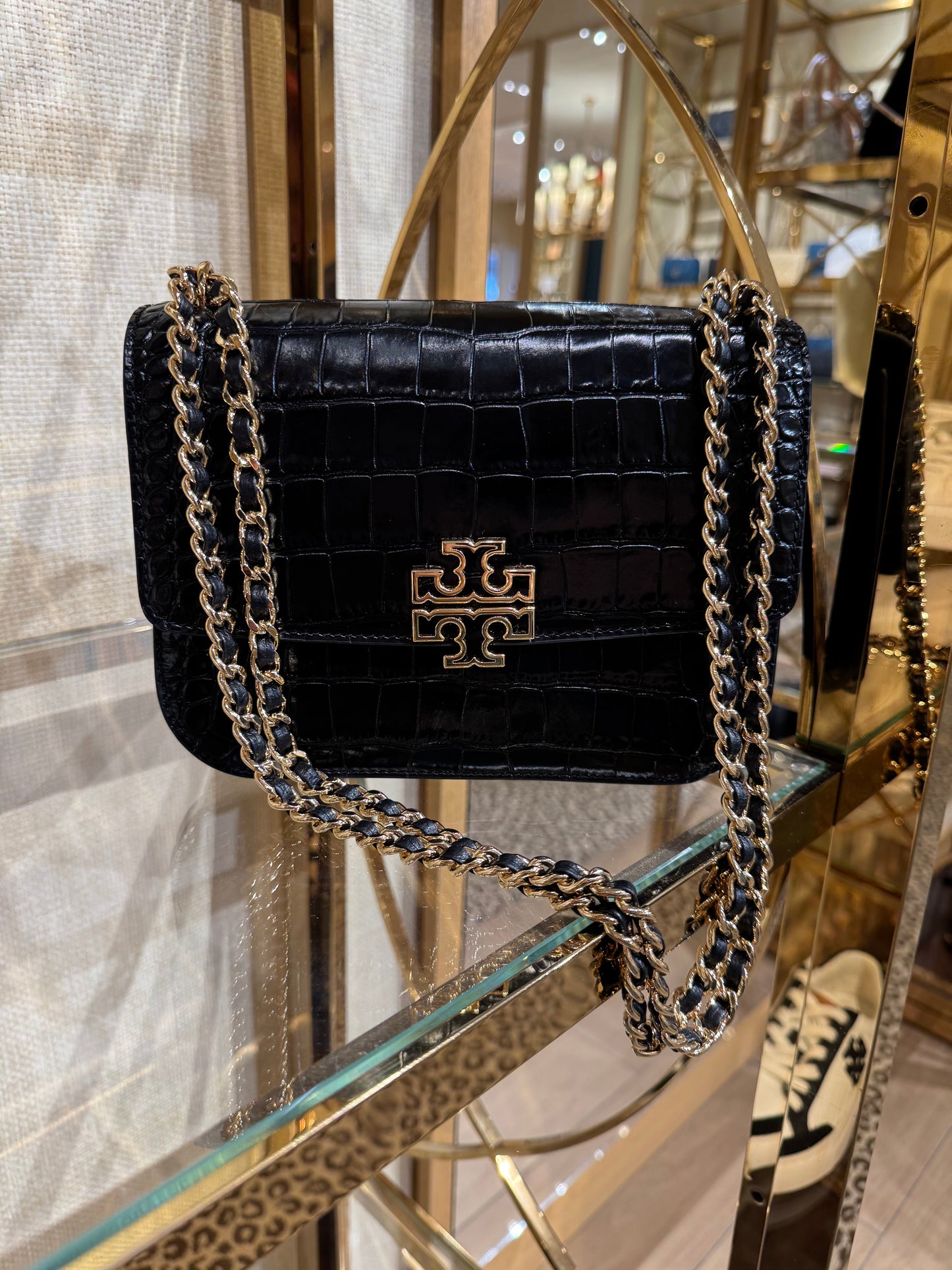 Britten Croco shoulder bag