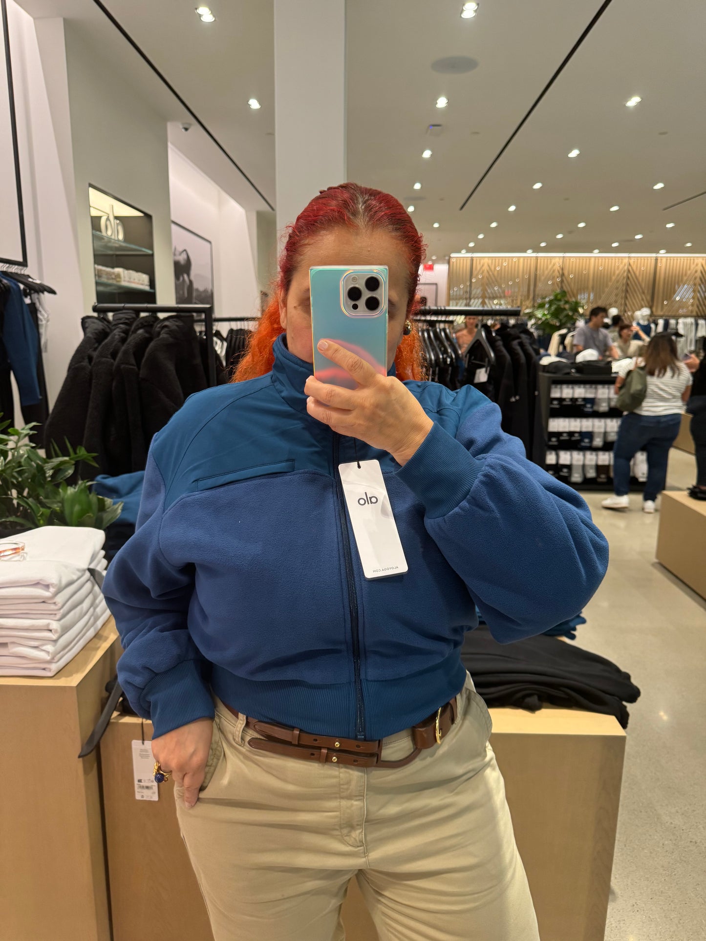 Polar Fleece Cropped Wintry Mix Jacket