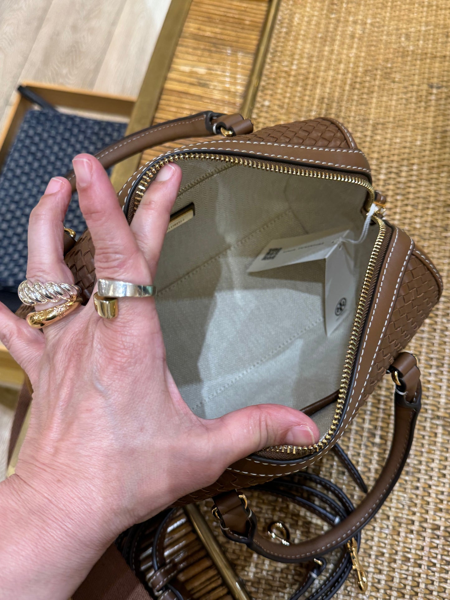 Thea Woven satchel