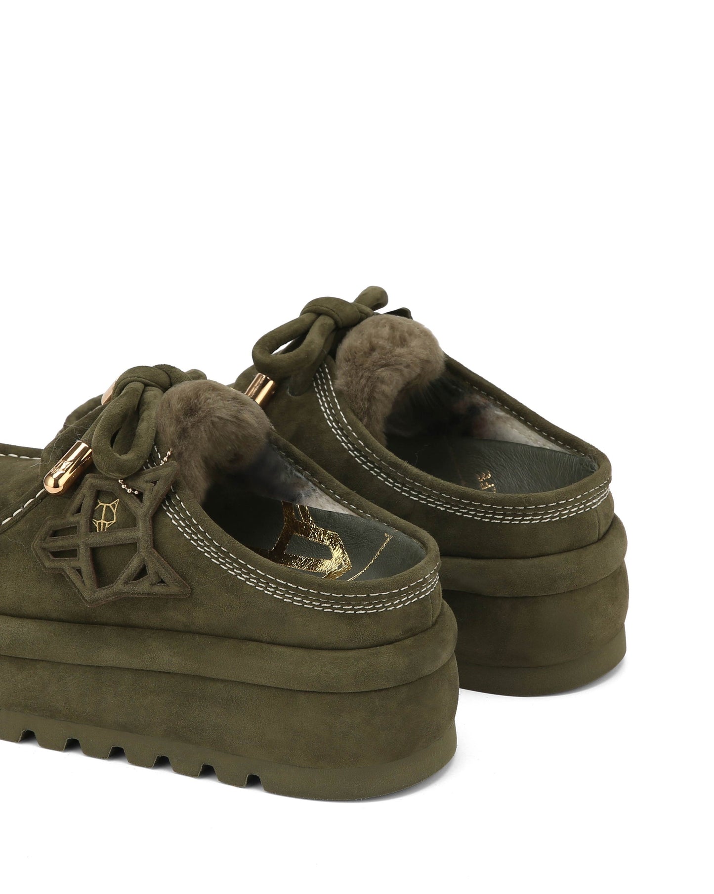 Naked Wolf BLIZZARD DARK OLIVE SUEDE/SHEARLING