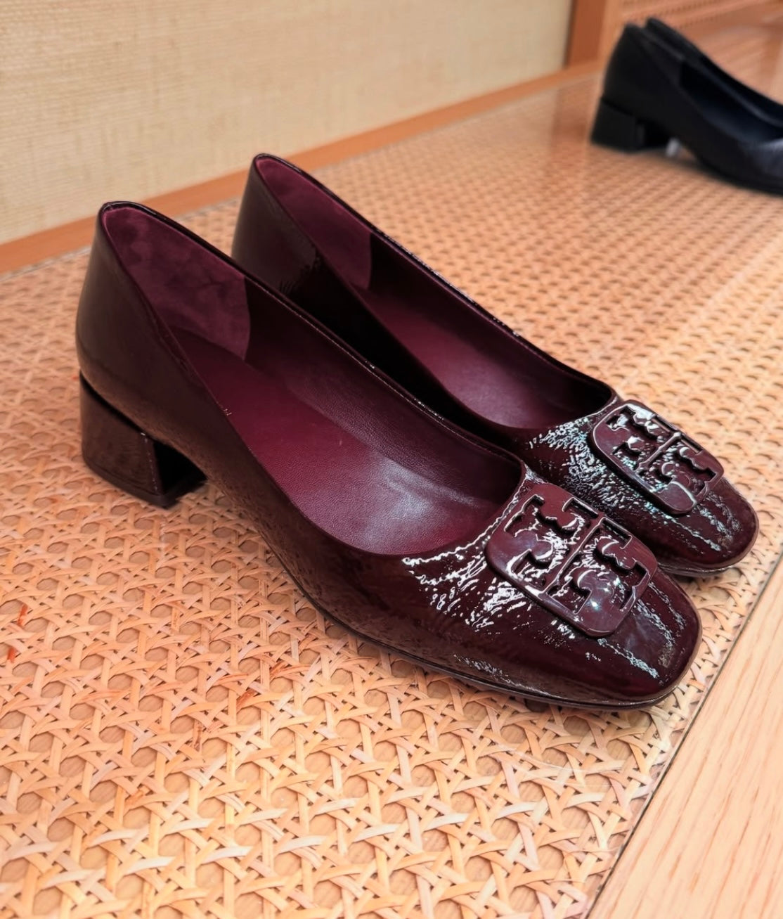 Tory burch Georgia kut burun az topuklu babet