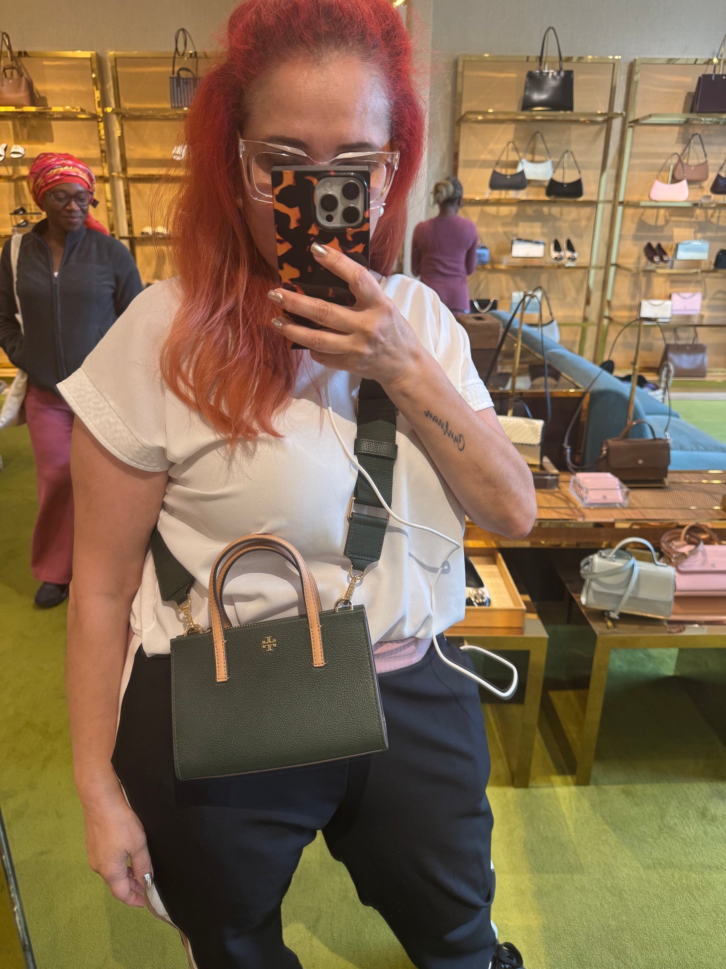 Blake mini yeşil & taba