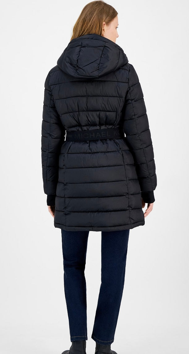 Michael kors kapüşonlu mont siyah