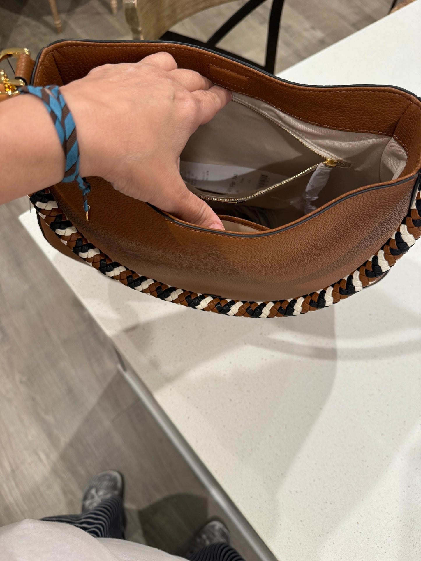 Ralph Lauren deri çanta omuz& crossbody