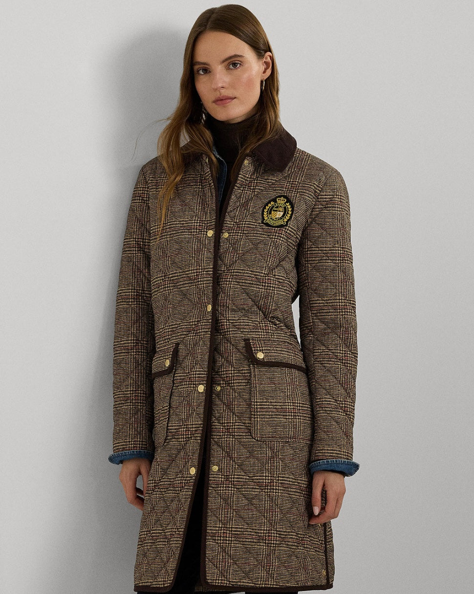 Women's Collared Quilted Coat