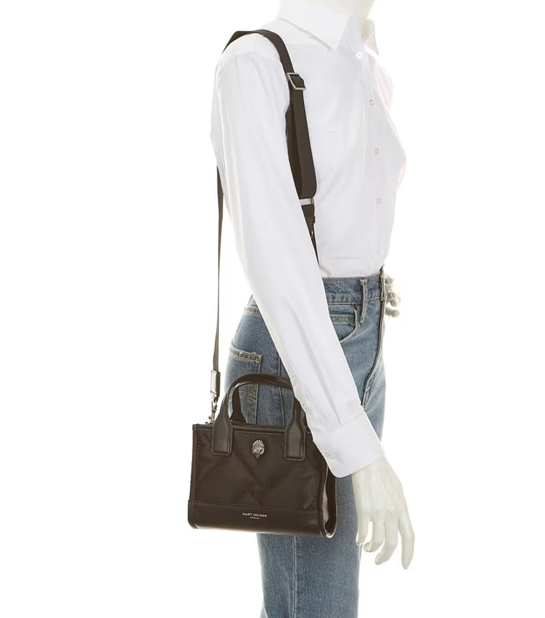 Micro Recycled Nylon Square Shopper Tote Bag