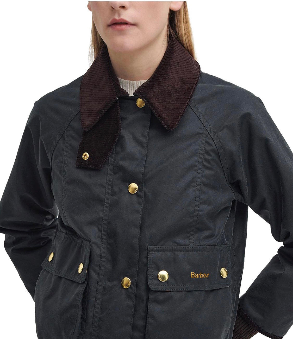 Beadnell Crop waxed cotton Jacket