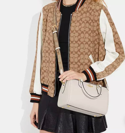 Rowan Satchel Bag With Signature Canvas Strap