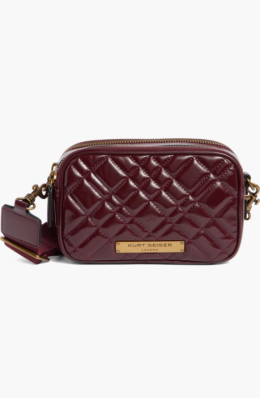 Double zip Crossbody/ Bordo