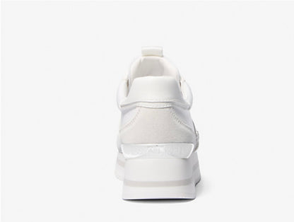 Mariah Mixed-Media Trainer/Optic white